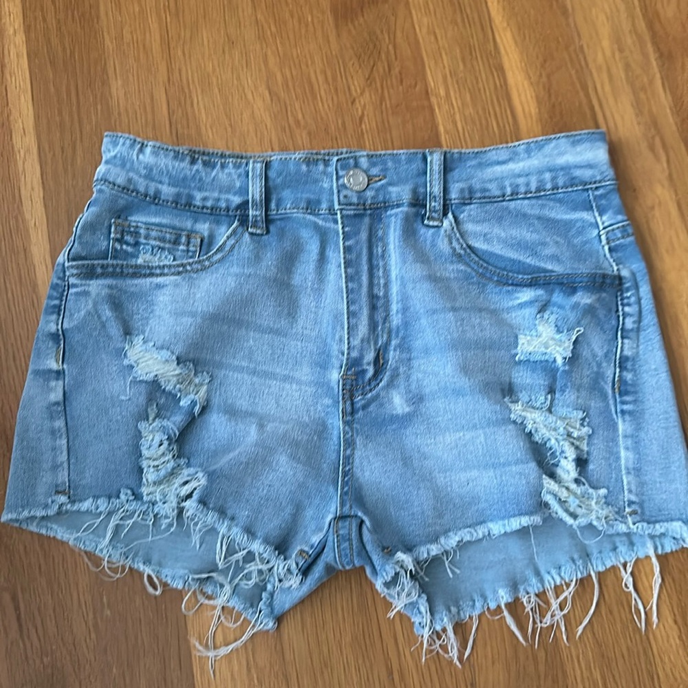 Shein distressed shorts